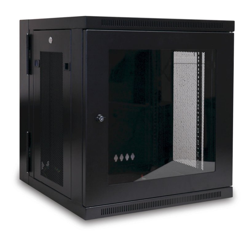 Tripp Lite SRW12USG SmartRack 12U Low-Profile Switch-Depth Wall-Mount Small Rack Enclosure, Clear Acrylic Window, Hinged