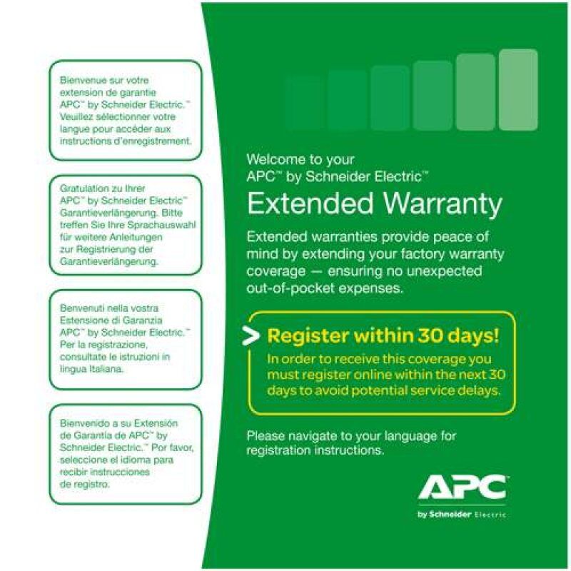 SERVICE PACK 1YR WARRANTY EXTENSION F/ ACCESSORIES