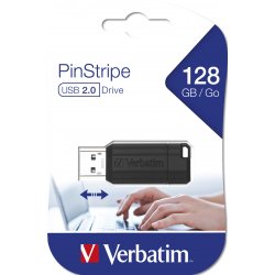Verbatim PinStripe - USB Drive 128 GB - Black