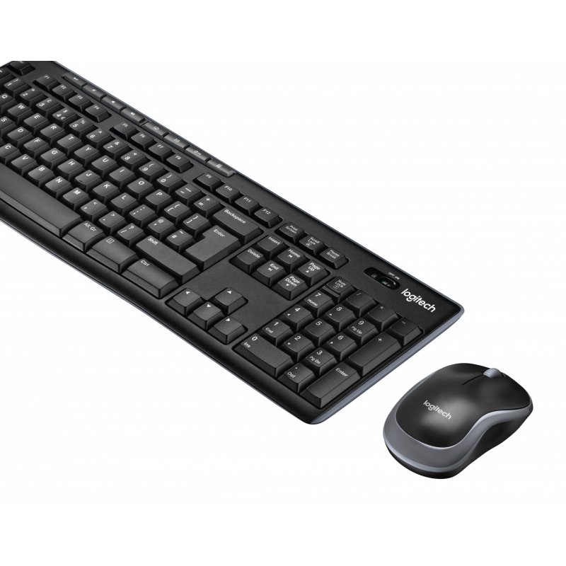 Logitech Wireless Combo MK270 clavier Souris incluse USB QWERTY Italien Noir