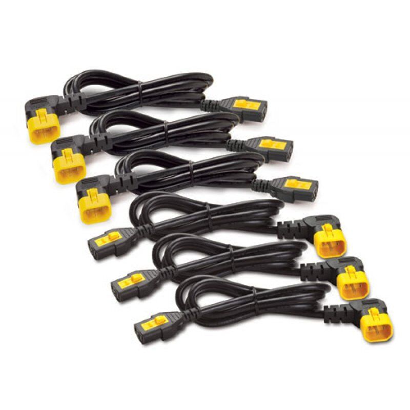 APC C13 - C14 (90 Deg), 1.8m, 6-pack Black, Yellow 1.83 m C13 coupler C14 coupler