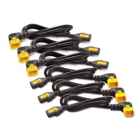 APC C13 - C14 (90 Deg), 1.8m, 6-pack Noir, Jaune 1,83 m Coupleur C13 Coupleur C14