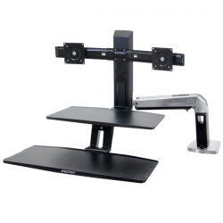 Ergotron WorkFit -A 61 cm (24") Noir Bureau
