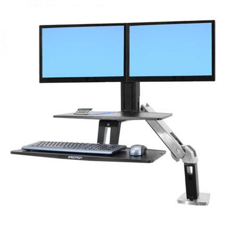 Ergotron WorkFit -A 61 cm (24") Black Desk