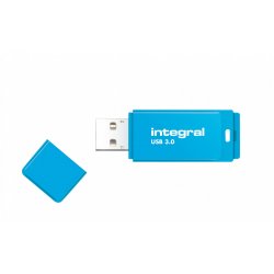 Integral 32GB USB3.0 DRIVE NEON BLUE UP TO R-100 W-30 MBS lecteur USB flash 32 Go USB Type-A 3.2 Gen 1 (3.1 Gen 1) Bleu