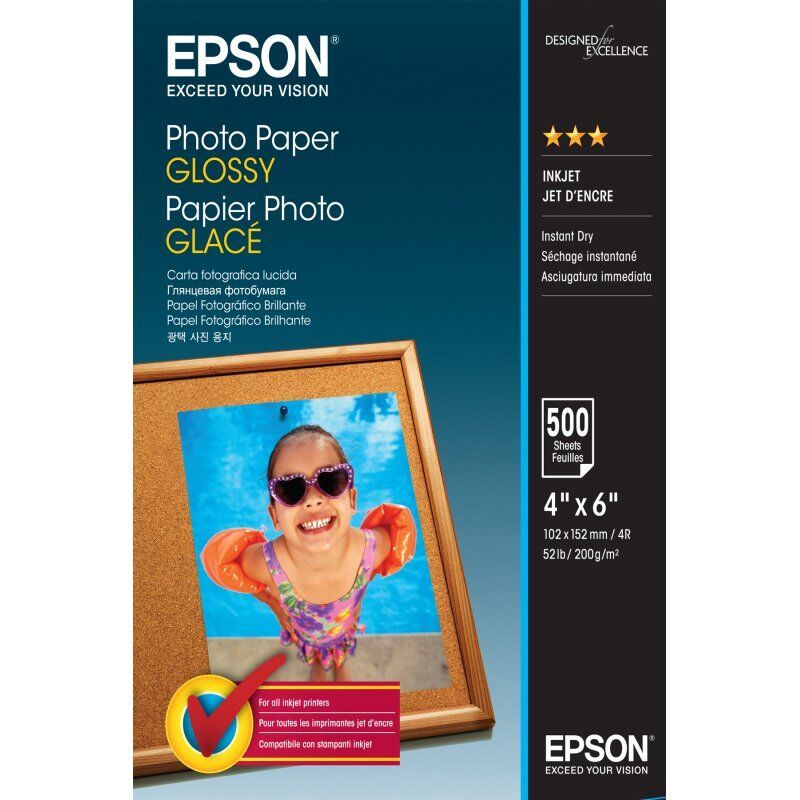PHOTO PAPER GLOSSY 10X15CM 500 SHEET