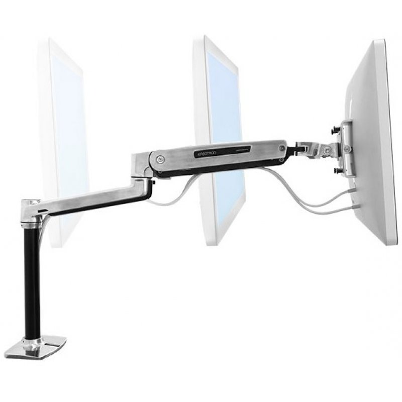 LX HD SIT-STAND DESK MOUNT LCD ARM POLISHED