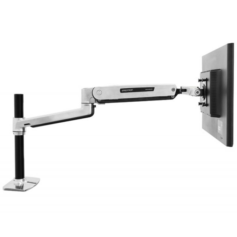 LX SIT STAND DESK MOUNT ARM POLISHED