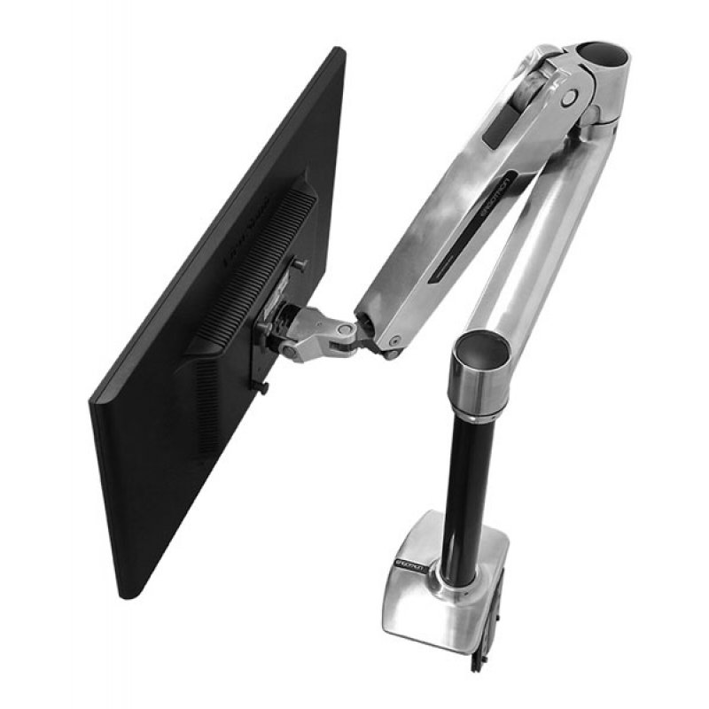 LX Sit Stand Desk Mount LCD Arm Polish