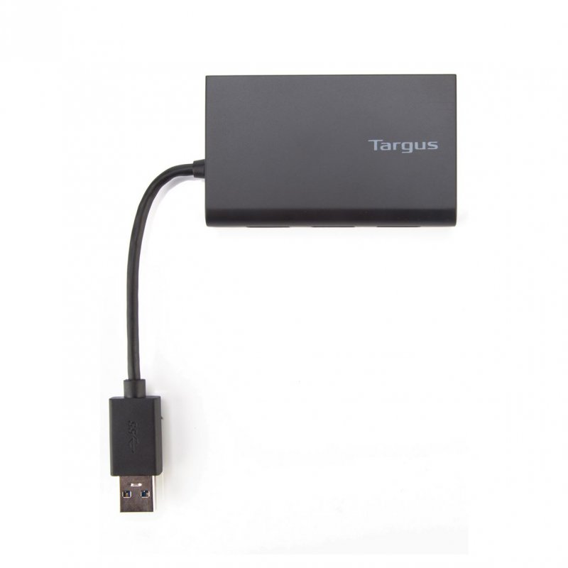 Targus ACH122EUZ interface hub USB 3.2 Gen 1 (3.1 Gen 1) Type-A Black