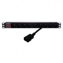 Power bar rack mountable/9 sockets+C14
