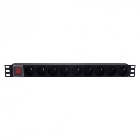 POWER BAR (16A) RACK-MOUNTABLE WITH SWITCH - 9 SOCKETS