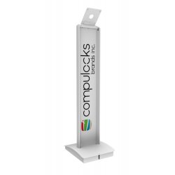 Tablet Floor Stand Mount BrandME White