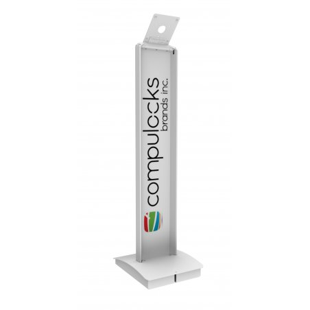 Tablet Floor Stand Mount BrandME White