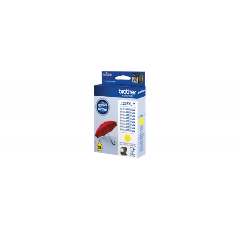 Brother LC-225XLYBP ink cartridge 1 pc(s) Original Yellow