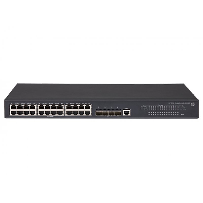 HPE FlexNetwork 5130 24G 4SFP+ EI Géré L3 Gigabit Ethernet (10/100/1000) 1U Noir