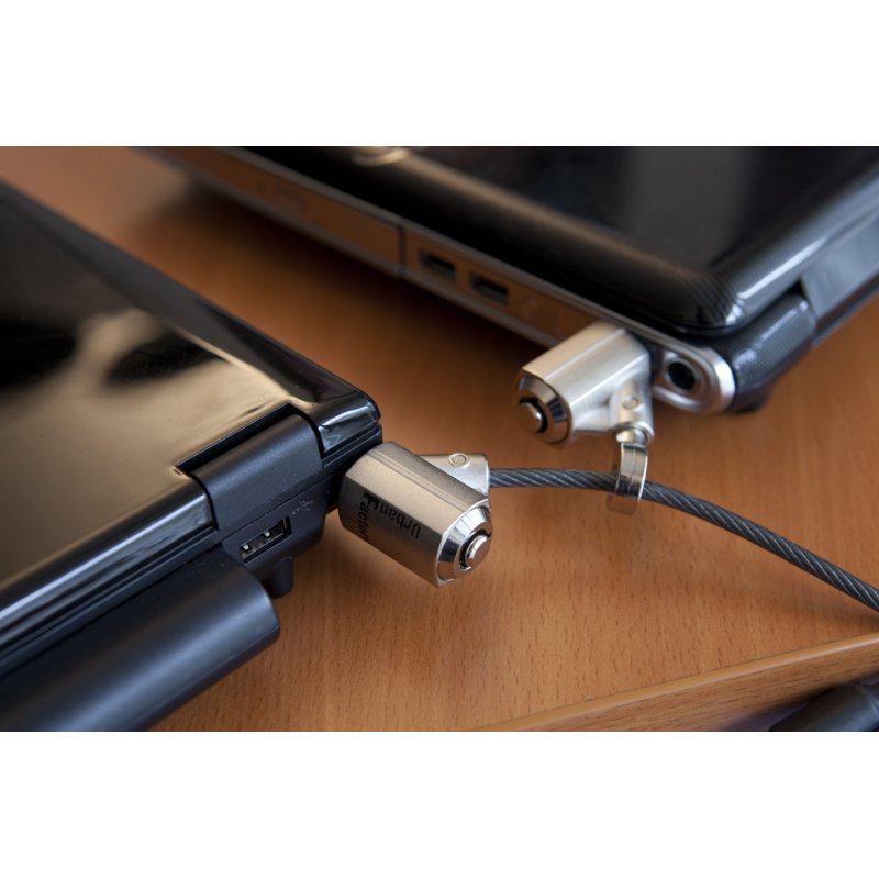 SECURITY CABLE  ANTI THEFT 2 LOCKS - PUSH-TO-LOCK KEYS