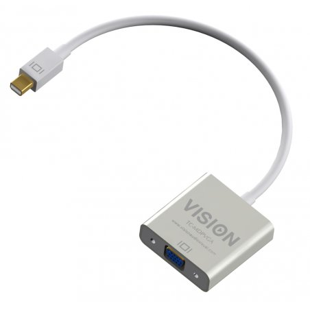 Vision TC-MDPVGA video cable adapter 0.220 m Mini DisplayPort VGA (D-Sub) White