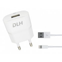 USB CHARGER FOR GSM OR SPHONE 5W 1A USB WHT APPLE LIGHTN CONNE