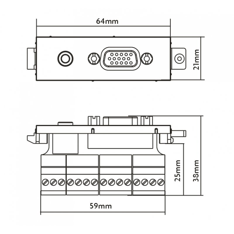 VISION compatible Techconnect VGA+3.5mm module
