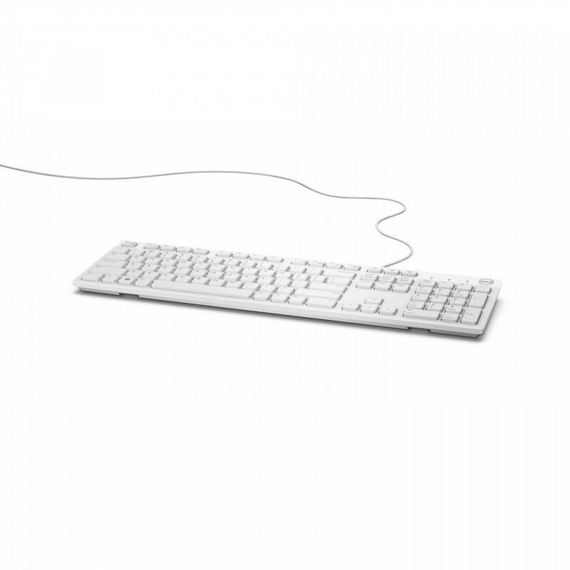 DELL KB216 clavier USB AZERTY Français Blanc