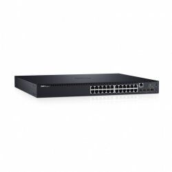 DELL N1524P Géré L3 Gigabit Ethernet (10/100/1000) Connexion Ethernet, supportant l'alimentation via ce port (PoE) 1U 