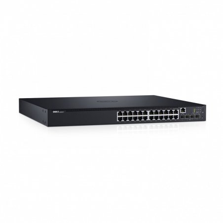 DELL N1524P Géré L3 Gigabit Ethernet (10/100/1000) Connexion Ethernet, supportant l'alimentation via ce port (PoE) 1U 