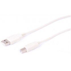 Uniformatic 1.8m USB 2.0 A-B USB cable USB A USB B White