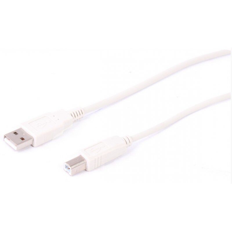 Uniformatic 1.8m USB 2.0 A-B USB cable USB A USB B White