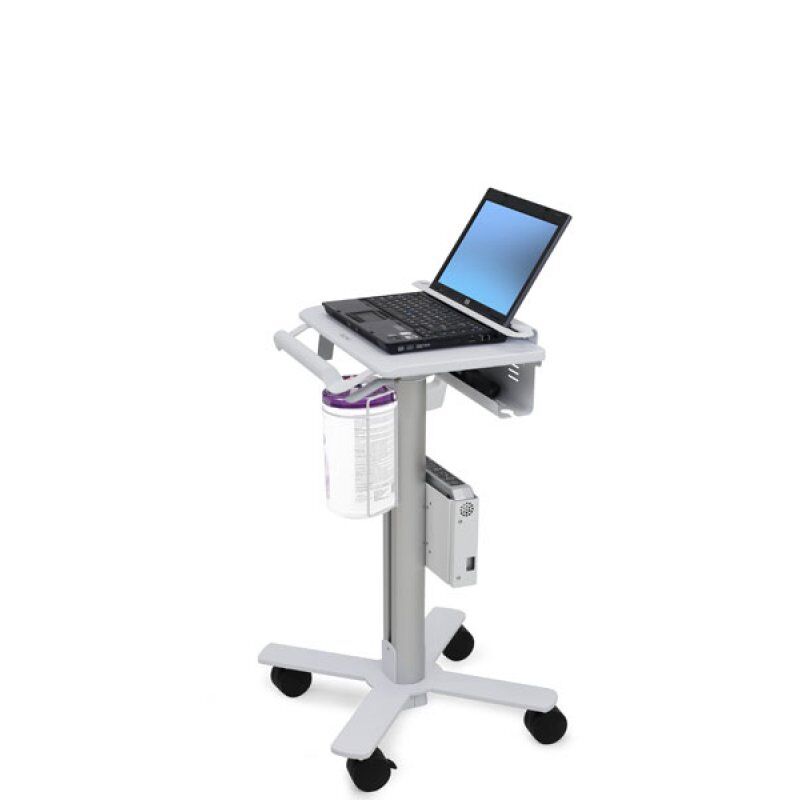 Ergotron StyleView Laptop Cart, SV10 Aluminium, White Notebook Multimedia cart