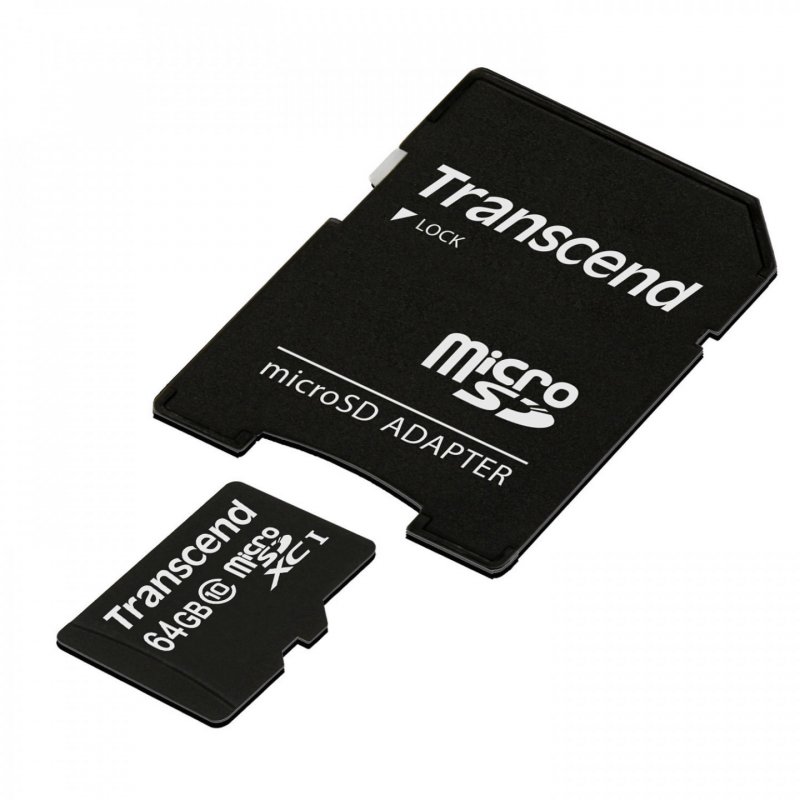 64GB microSDXC Class 10 w/adapter