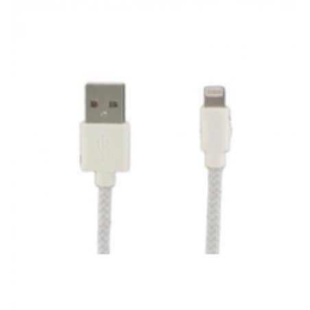 CHARG CABLE APPLE MFI LIGHTNING USB 1M WHT AND GR