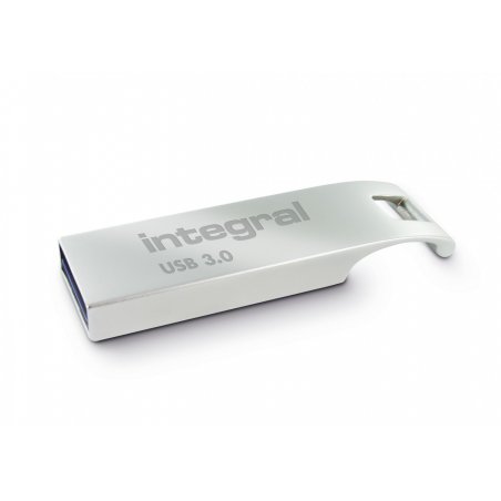 Integral 64GB USB3.0 DRIVE ARC METAL UP TO R-200 W-30 MBS USB flash drive USB Type-A 3.2 Gen 1 (3.1 Gen 1) Silver