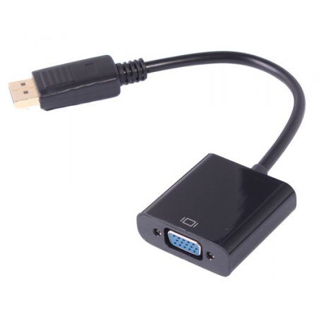 Uniformatic 0.2m DisplayPort - VGA m/f VGA (D-Sub) Black