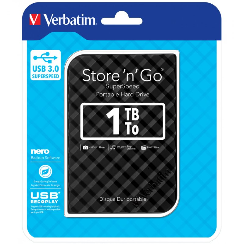 Verbatim compatible Store 'n' Go Portable - Festplatte - 1 TB - USB 3.0