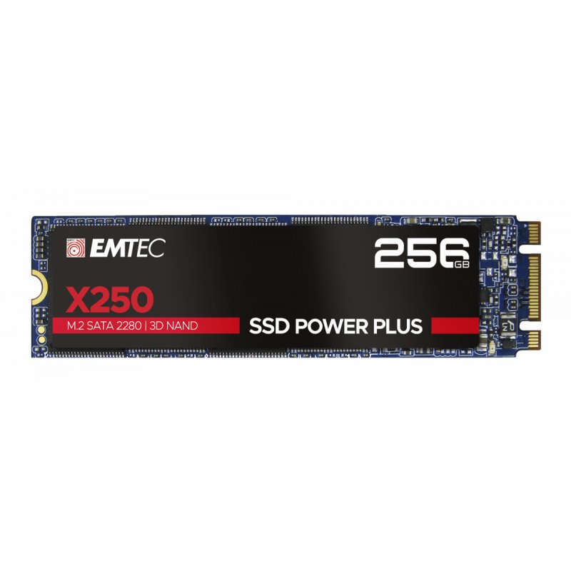 Disque Dur SSD Emtec compatible X250 256Go - SATA M.2 Type 2280