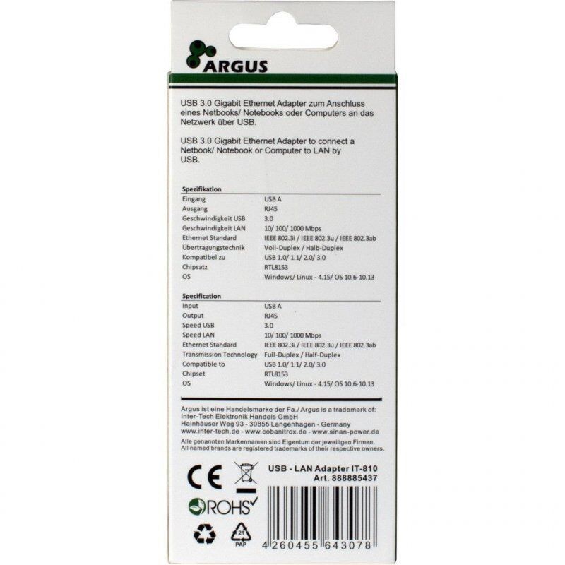 Inter-Tech ARGUS IT-810 carte et adaptateur d'interfaces