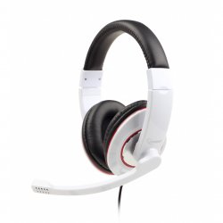 Gembird MHS-001-GW écouteur/casque Avec fil Arceau Appels/Musique Blanc