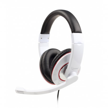 Casque Micro Gembird compatible MHS-001-GW (Noir/Blanc)