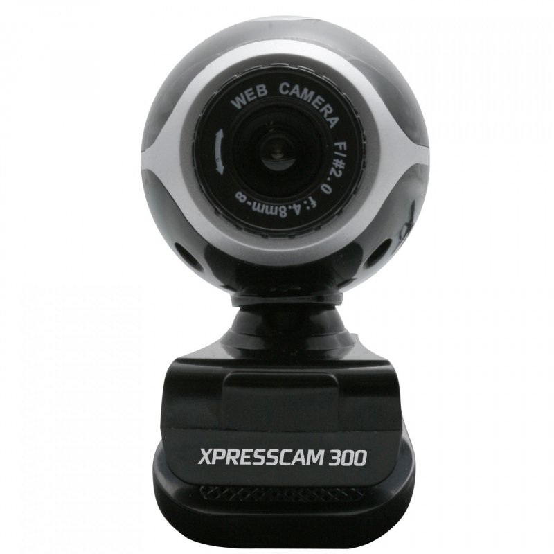 NGS Xpresscam300 webcam 8 MP 1920 x 1080 pixels USB 2.0 Black, Silver