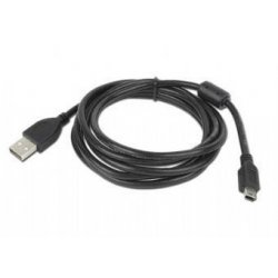 Cable Gembird compatible USB vers mini USB (5 pins) 1,8m (Noir)