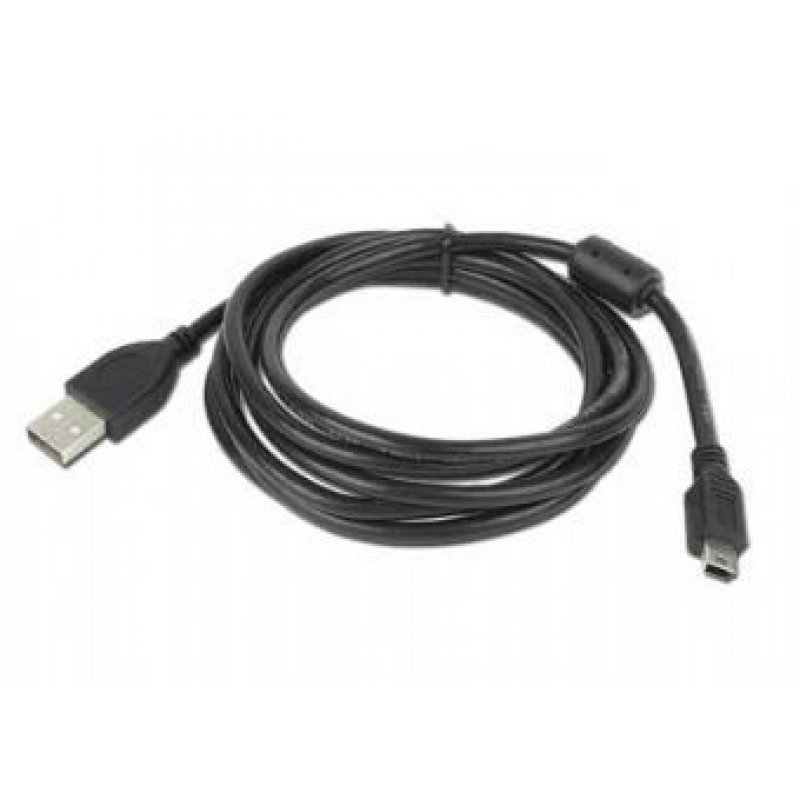 Cable Gembird compatible USB vers mini USB (5 pins) 1,8m (Noir)