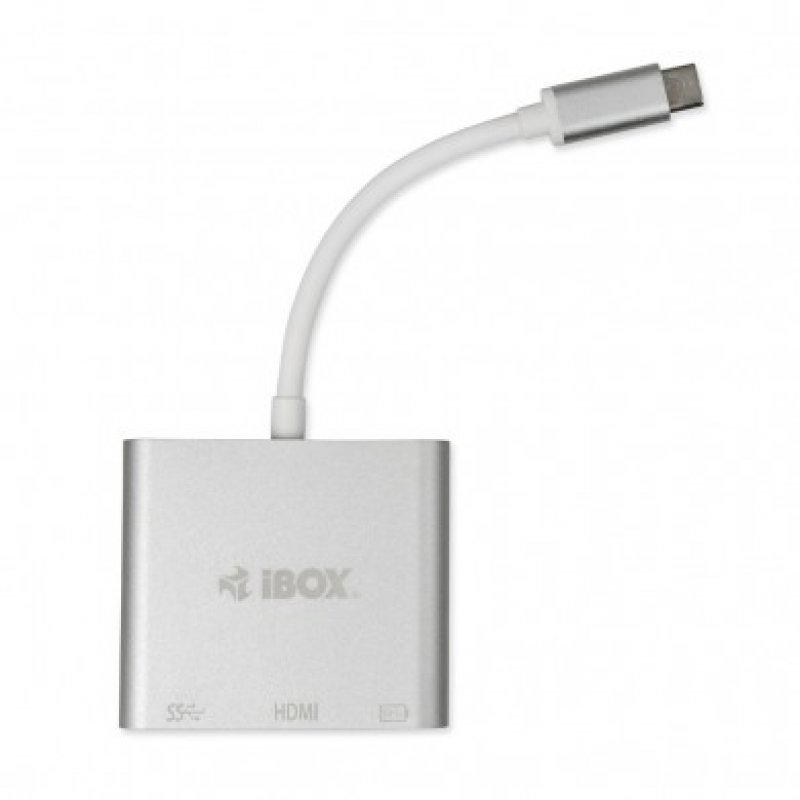 iBox IUH3CFT1 station d'accueil USB 3.2 Gen 1 (3.1 Gen 1) Type-C Argent