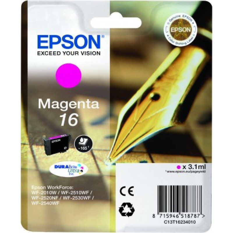Epson Pen and crossword Singlepack Magenta 16 DURABrite Ultra Ink