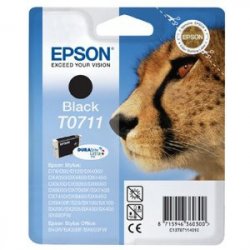 Cartouche d'encre Epson compatible Guepard T0711 (Noir)