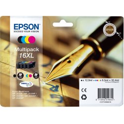 Pack 4 cartouches d'encre Epson compatible Stylo a plume 16XL
