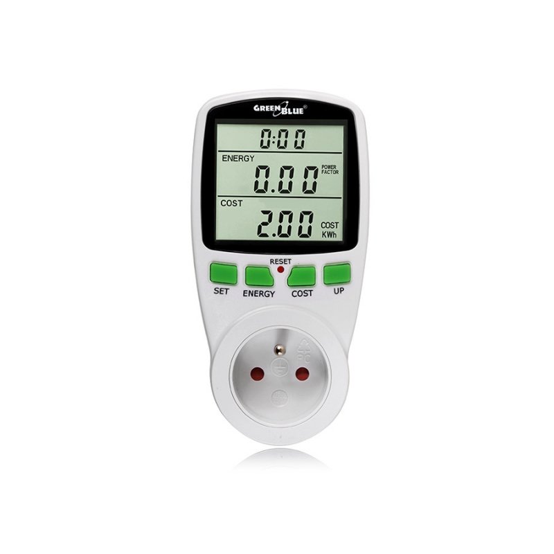 Greenblue GB202 wattmeter White Built-in display LCD 0 - 9999 W