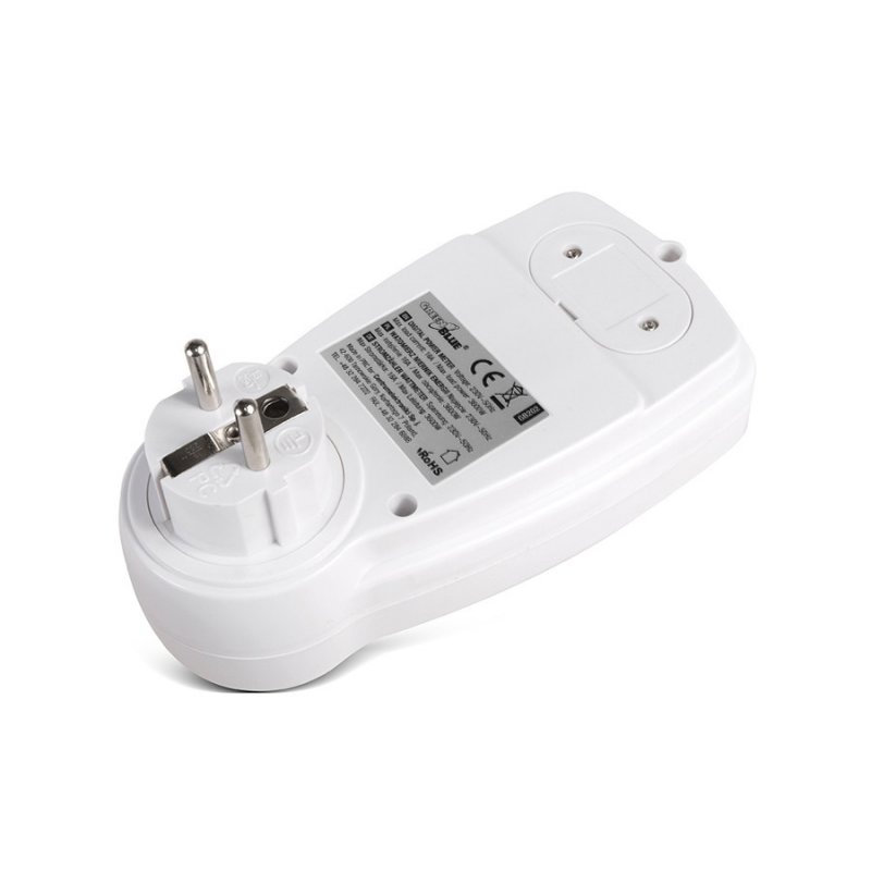 Greenblue GB202 Wattmètre Blanc Écran integré LCD 0 - 9999 W