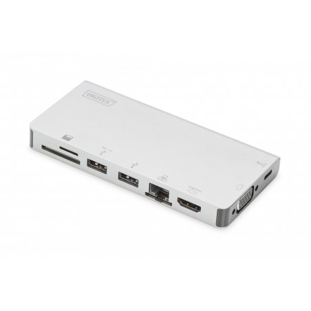 DIGITUS DA-70866 - Dockingstation - USB-C - VGA - GigE