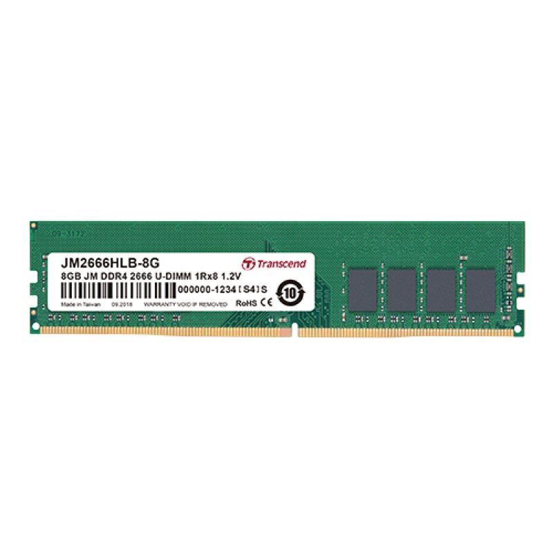 TRANSCEND 8Go JM DDR4 2666 U-DIMM 1Rx8